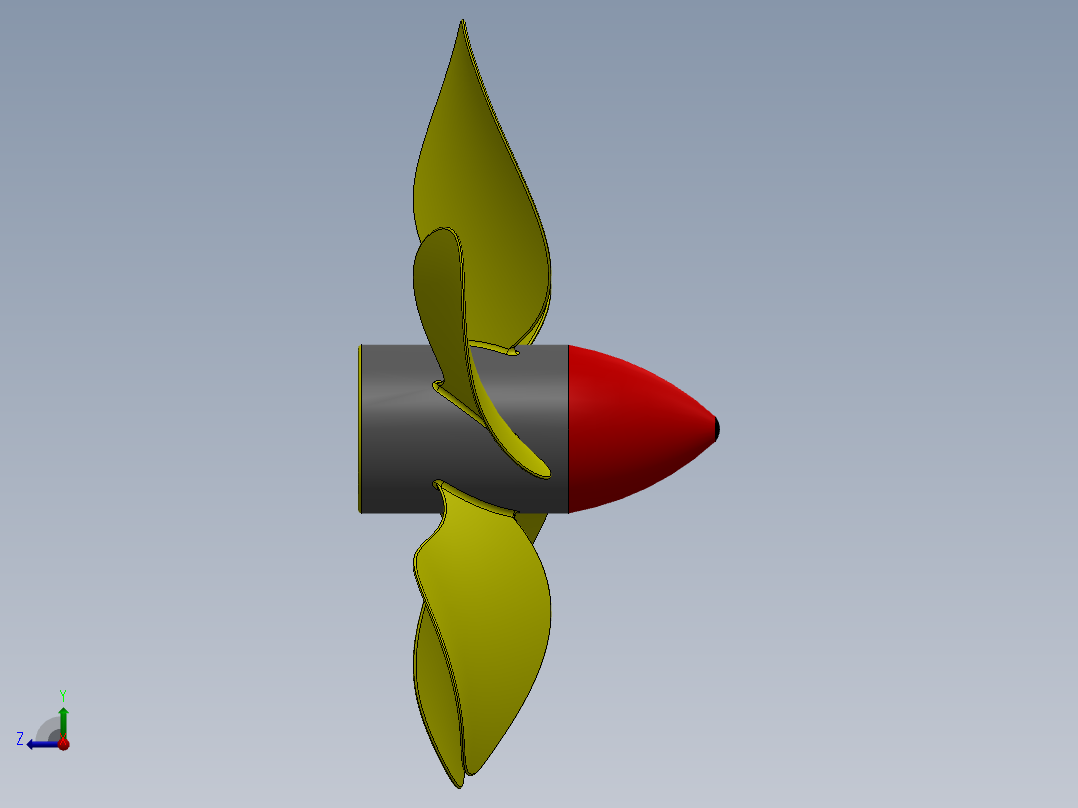 螺旋桨(67)右视图