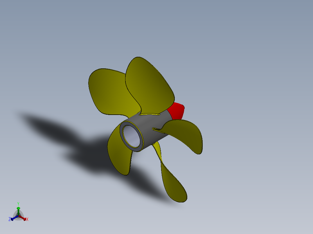 螺旋桨(67)正等轴测图