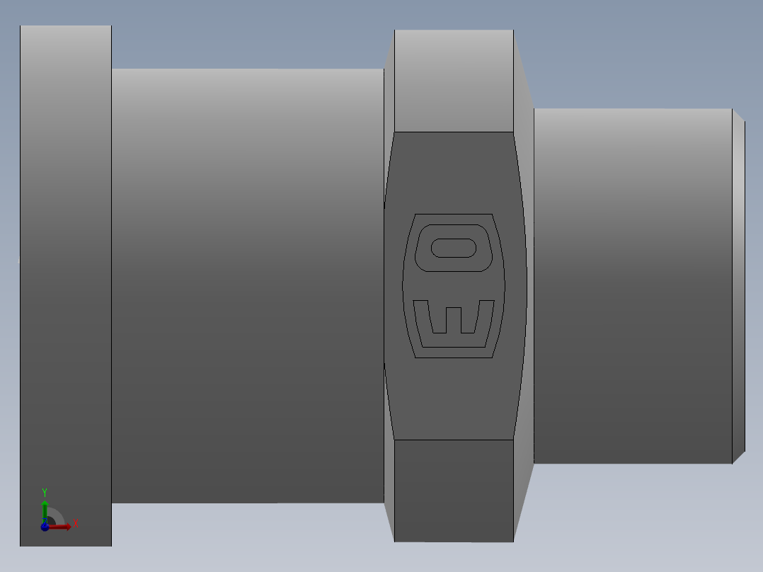 法兰接头、1CFL-26-12前视图