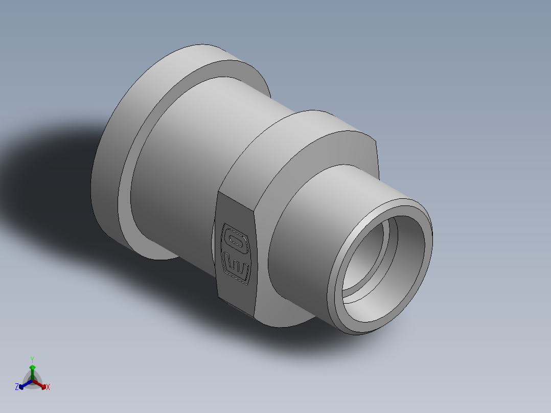 法兰接头、1CFL-26-12正等轴测图