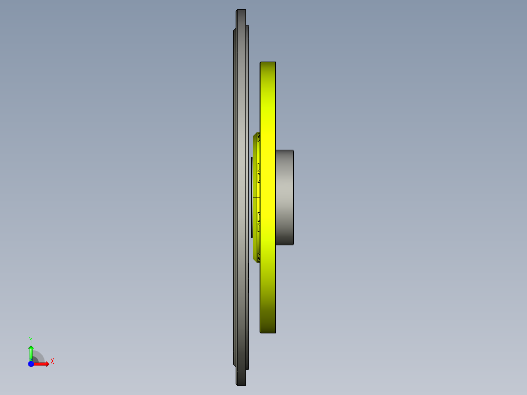 飞轮适配器（法兰联轴器前视图
