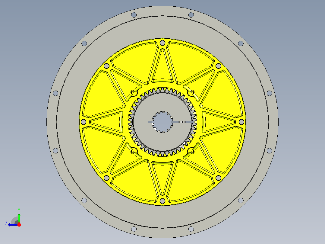 飞轮适配器（法兰联轴器右视图