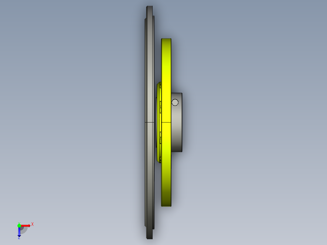 飞轮适配器（法兰联轴器俯视图