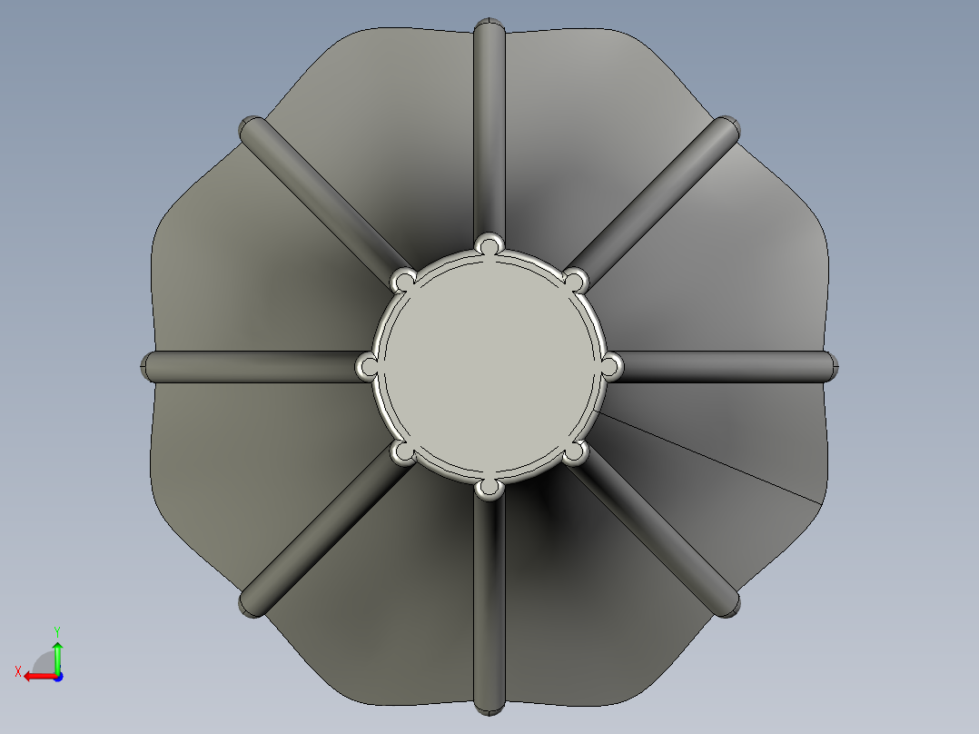 精美花瓶后视图