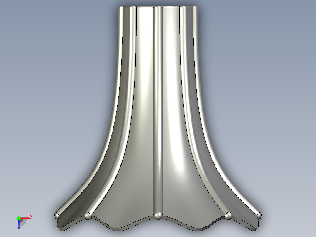 精美花瓶俯视图