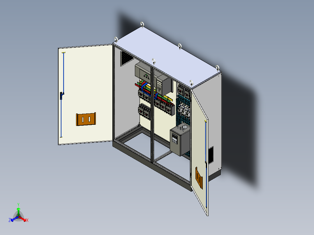 双电源刀开关软启动plc控制柜