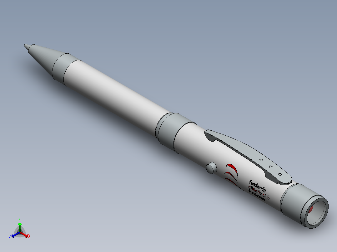 笔、中性笔、铅笔(52)正等轴测图