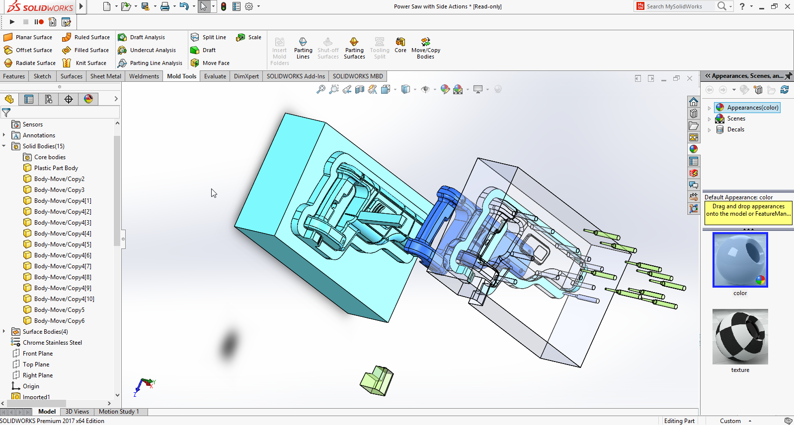 A2005279-电锯的内核和腔体