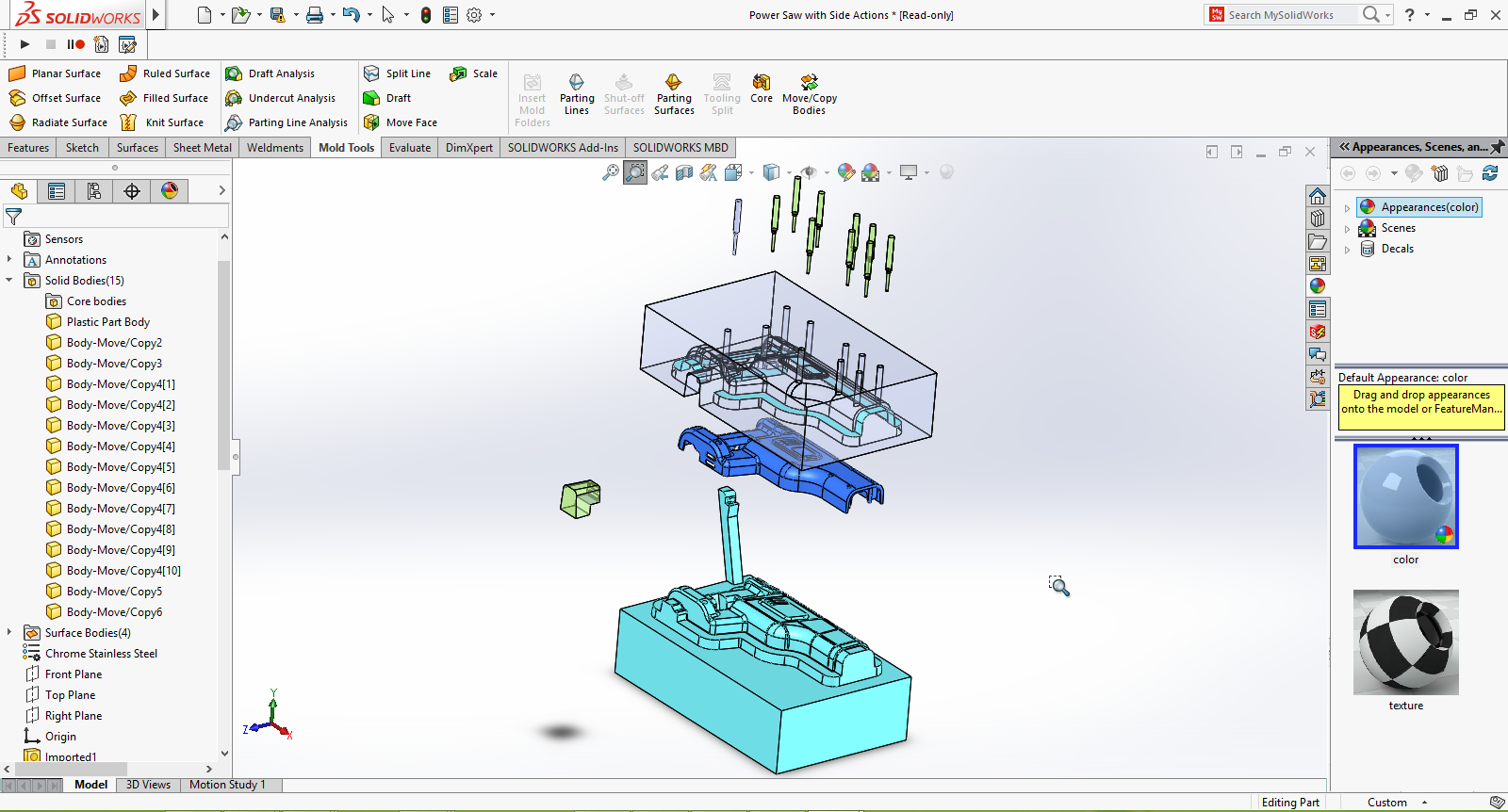 A2005279-电锯的内核和腔体