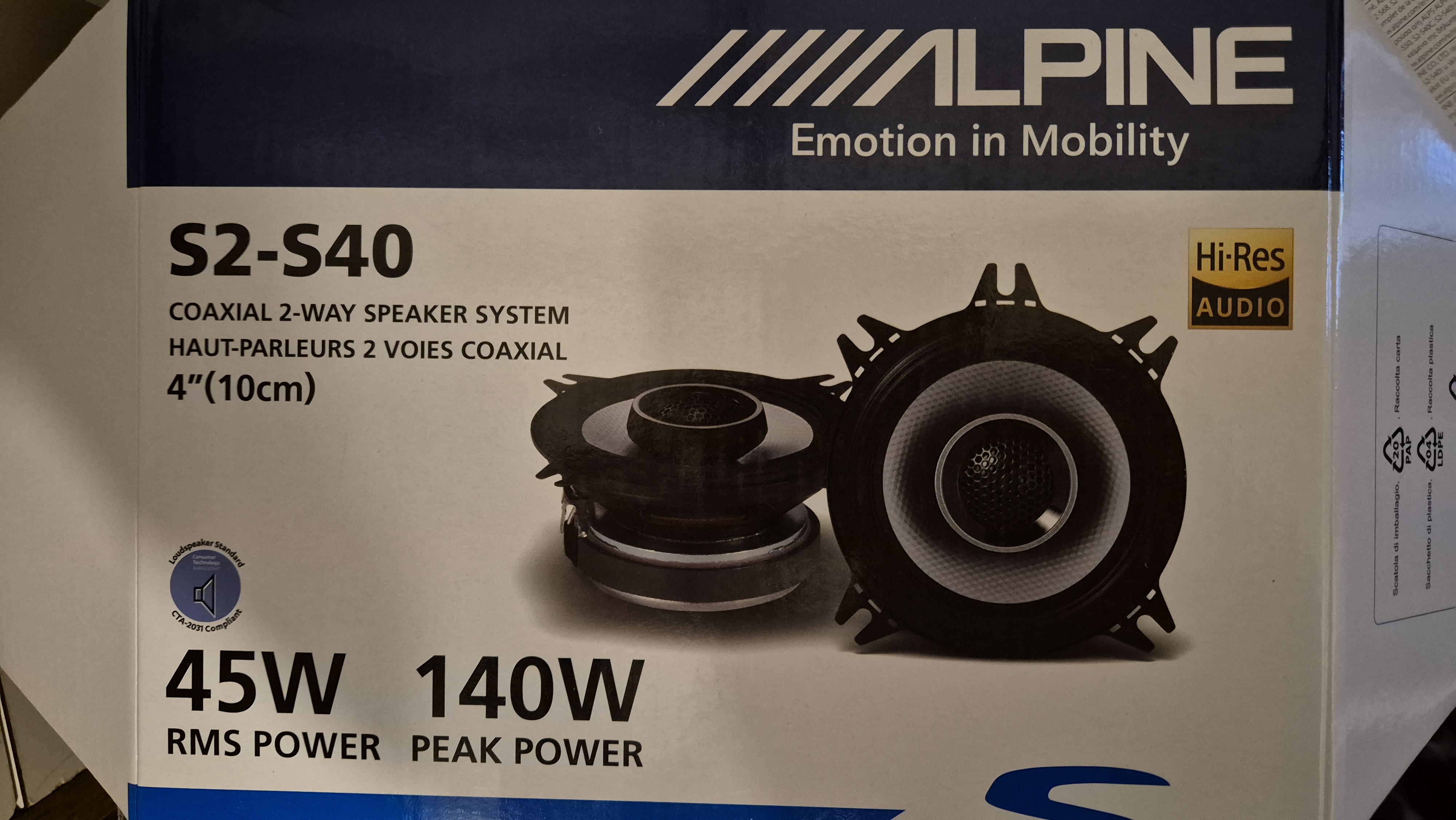 80 系列 Alpine S2-S240 4_ 扬声器适配器