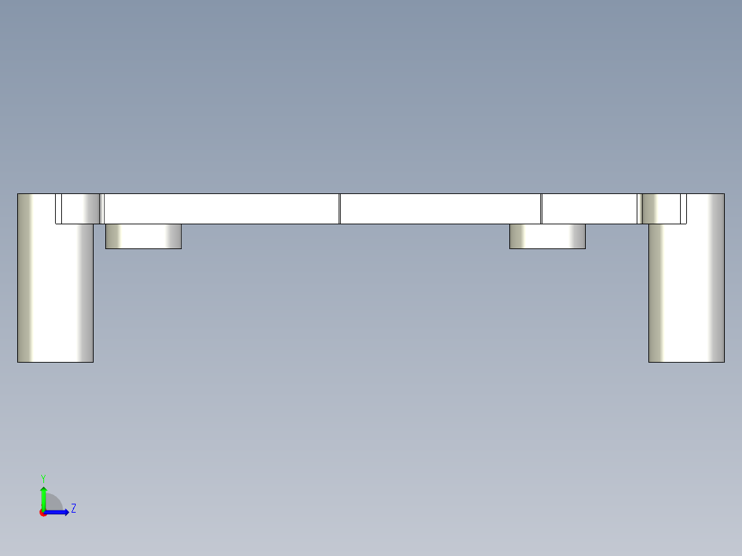 40mm风扇橙色Pi电脑12的支架左视图
