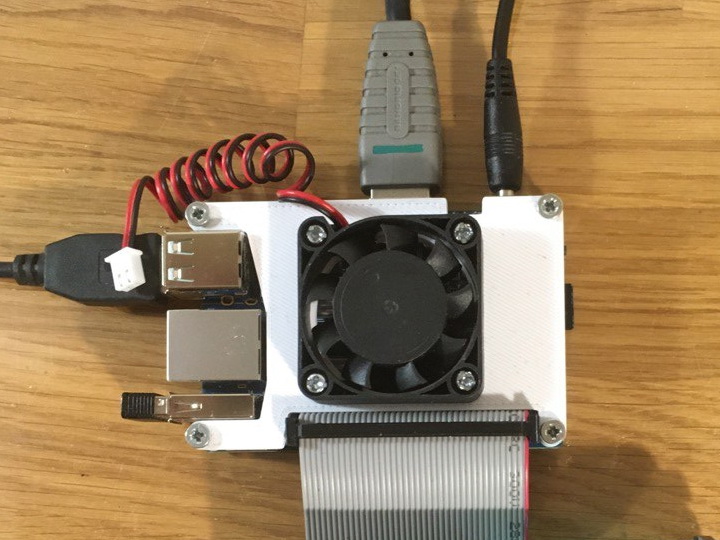 40mm风扇橙色Pi电脑12的支架