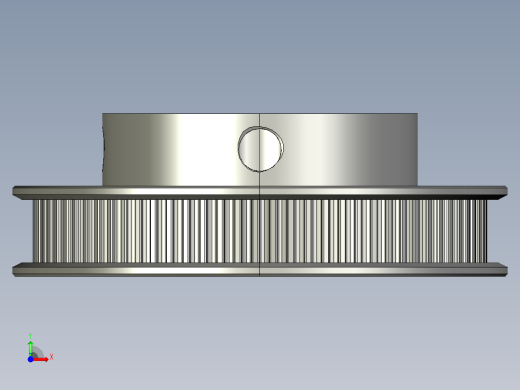 GT2 80T 皮带轮 8mm 孔径前视缩略图