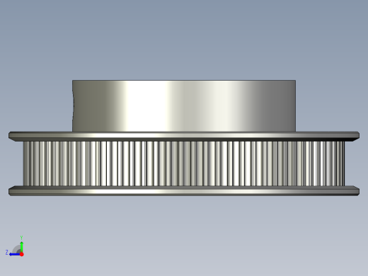 GT2 80T 皮带轮 8mm 孔径右视缩略图