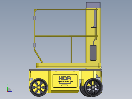 垂直桅杆提升机左视缩略图