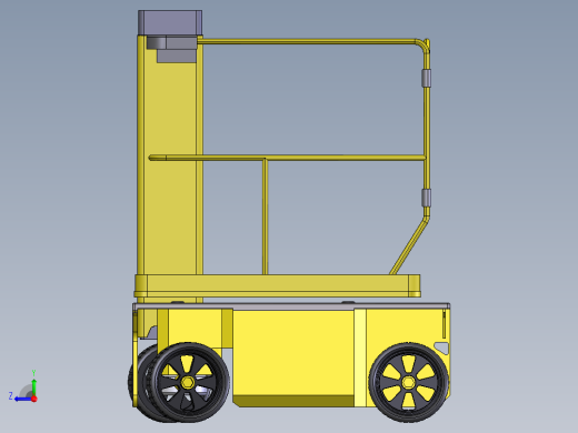垂直桅杆提升机右视缩略图