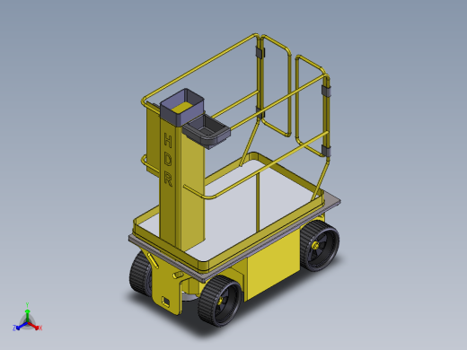垂直桅杆提升机正等轴测缩略图