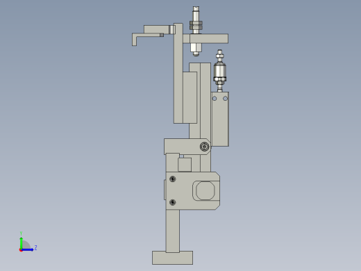 搬运横向收料拨叉左视缩略图