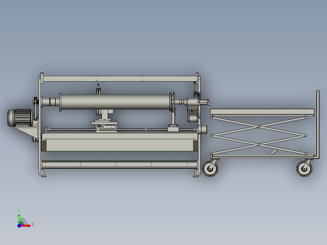自动上下料一体切管机前视图
