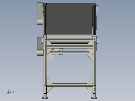 双层皮带传送的输送装置左视缩略图