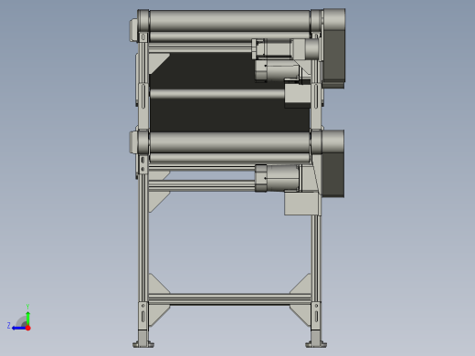 双层皮带传送的输送装置右视缩略图