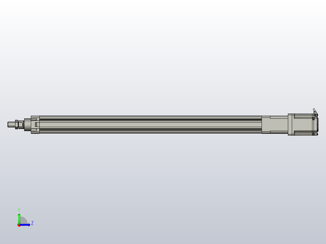伺服电缸SOE50-L10-C-S700-D-A-P75-D3左视图