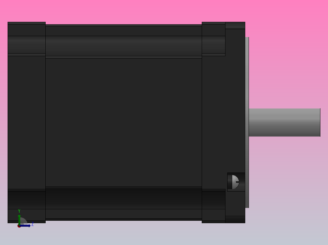 57╱86三相步进电机[86J12126-623]左视图