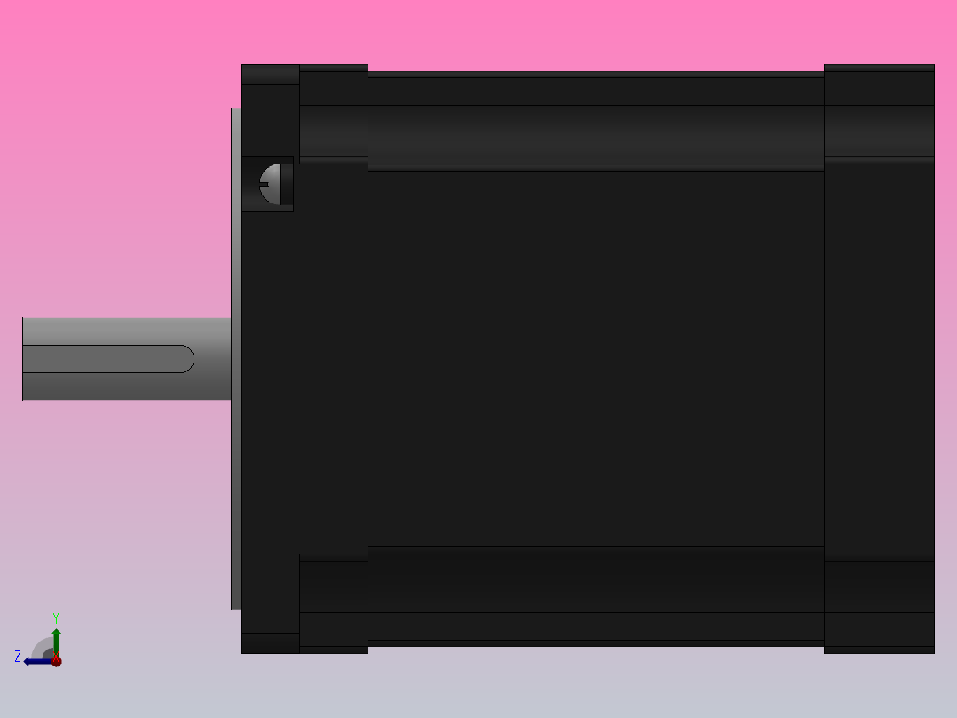 57╱86三相步进电机[86J12126-623]右视图