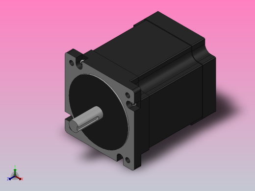 57╱86三相步进电机[86J12126-623]正等轴测缩略图