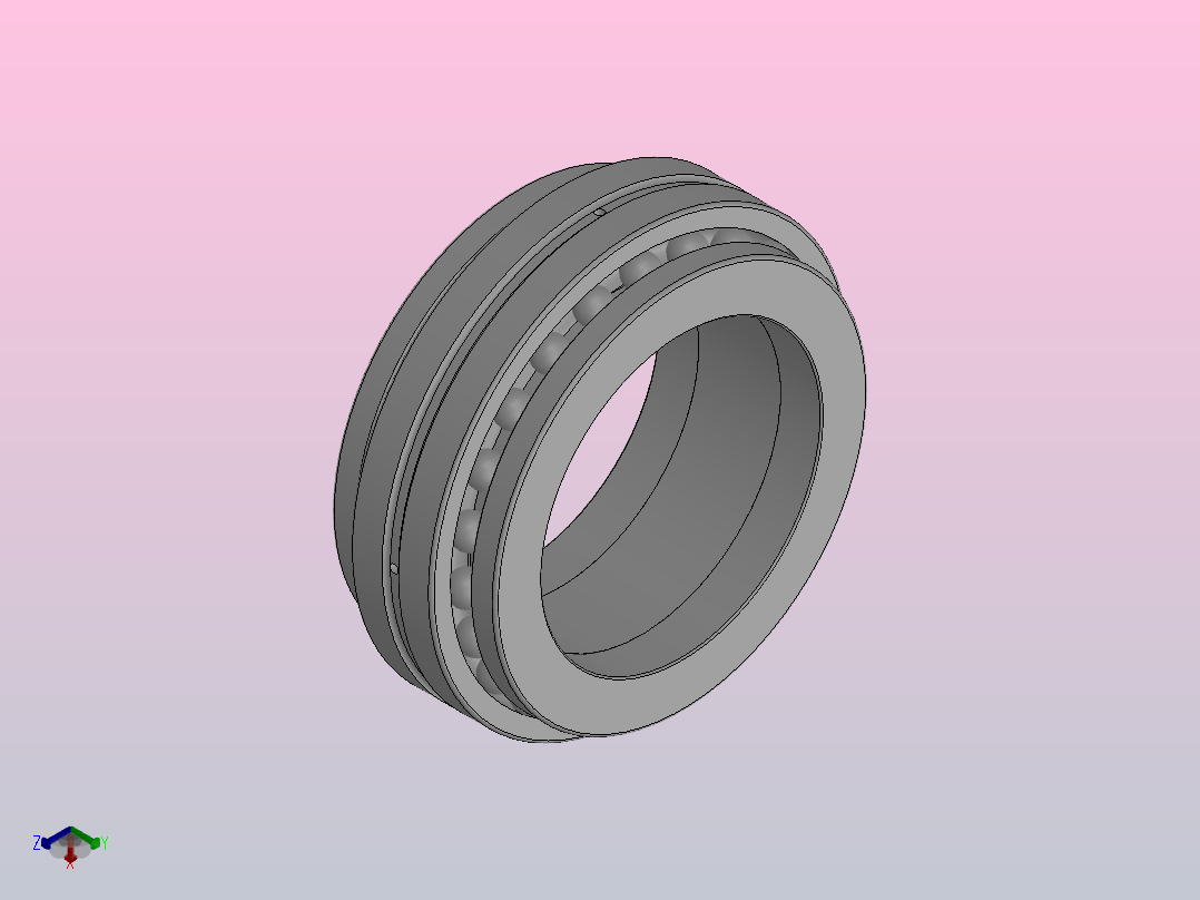 机床主轴用双向推力角接触球轴承_234456主视图