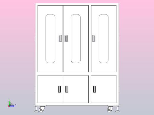 数控床身钣金外罩左视缩略图