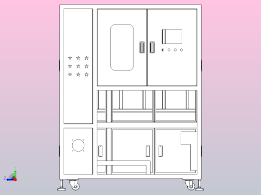 数控床身钣金外罩右视缩略图