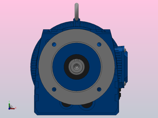 RF17法兰轴伸式安装斜齿轮减速机RF17-Y0.37-4P-71-M1-0°-Φ120前视缩略图