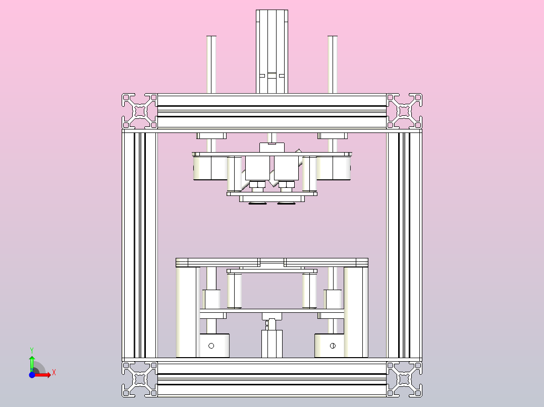 小型冲压机前视图