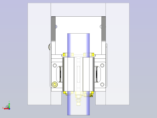 一款小型夹具3D模型后视缩略图