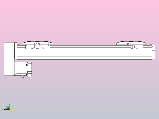 滚珠丝杠线性轴TPA-GCRS-80-1610C-L100-MP-M20-N3右视缩略图
