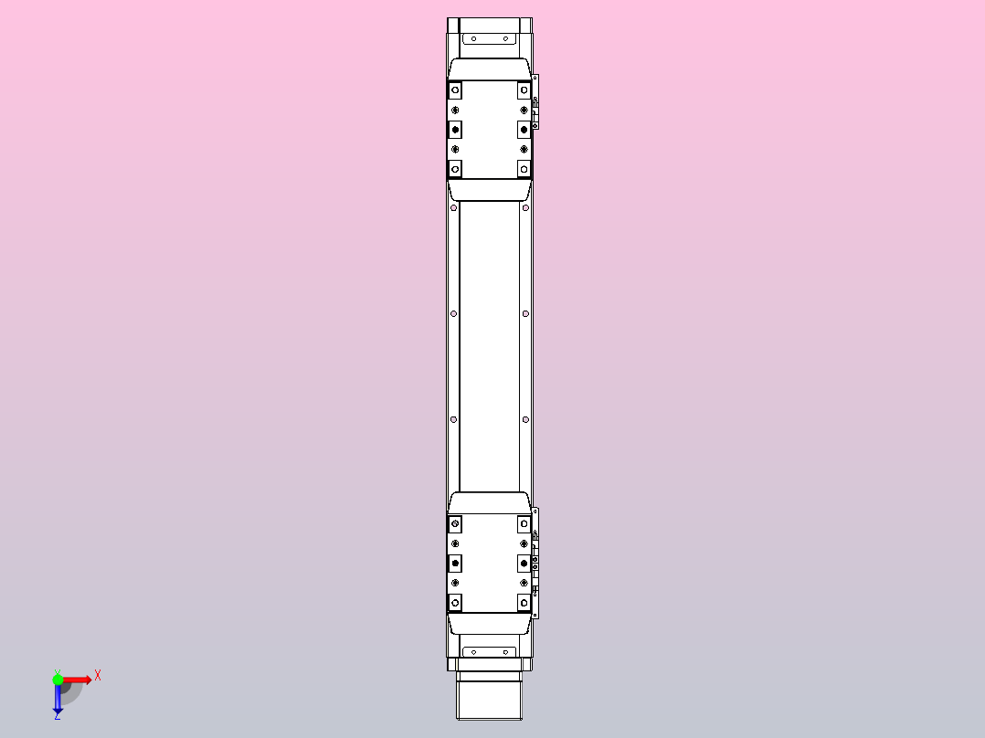 滚珠丝杠线性轴TPA-GCRS-80-1610C-L100-MP-M20-N3俯视图