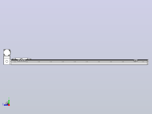 机器人皮带驱动直线轴TPA-GCB-150-P80-L1400-LU-M75-N3右视缩略图