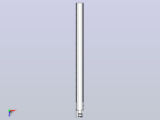 皮带直线轴半封闭可选导轨TPA-HNB-202D-140-L2650-ML-C-P75-N3俯视缩略图