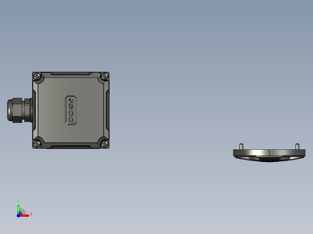 变频减速电机F1500RC01-R-5～20前视图