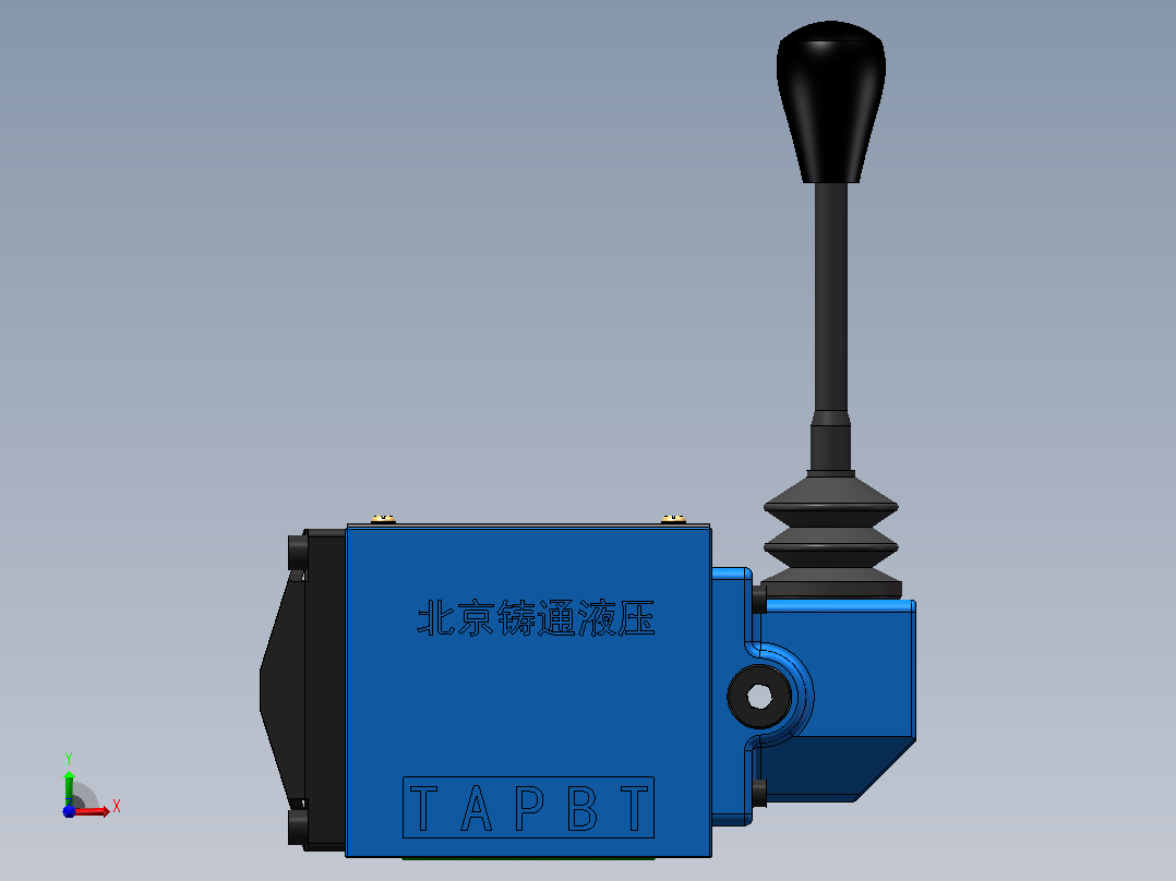 WMM10-F 手动换向阀（手柄B面）前视图
