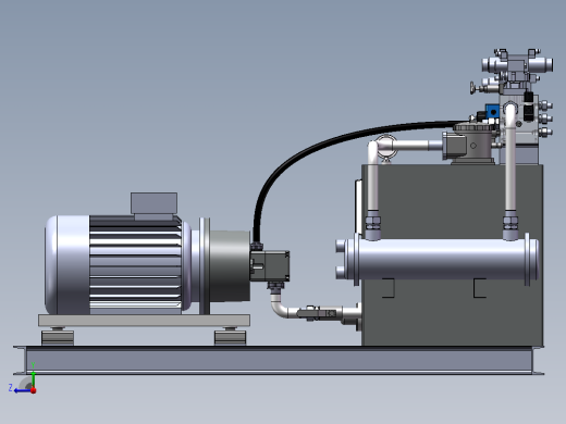 高炉开铁口钻钎机构系统液压系统设计  SW+CAD+说明书右视缩略图