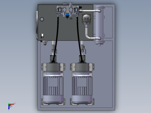 高炉开铁口钻钎机构系统液压系统设计  SW+CAD+说明书俯视缩略图