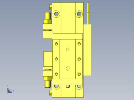 回转、夹紧工装右视缩略图