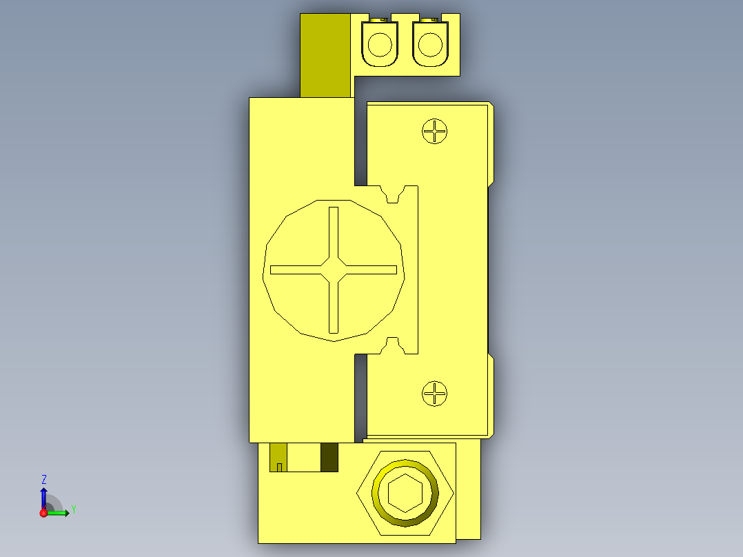 回转、夹紧工装俯视图