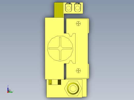 回转、夹紧工装俯视缩略图