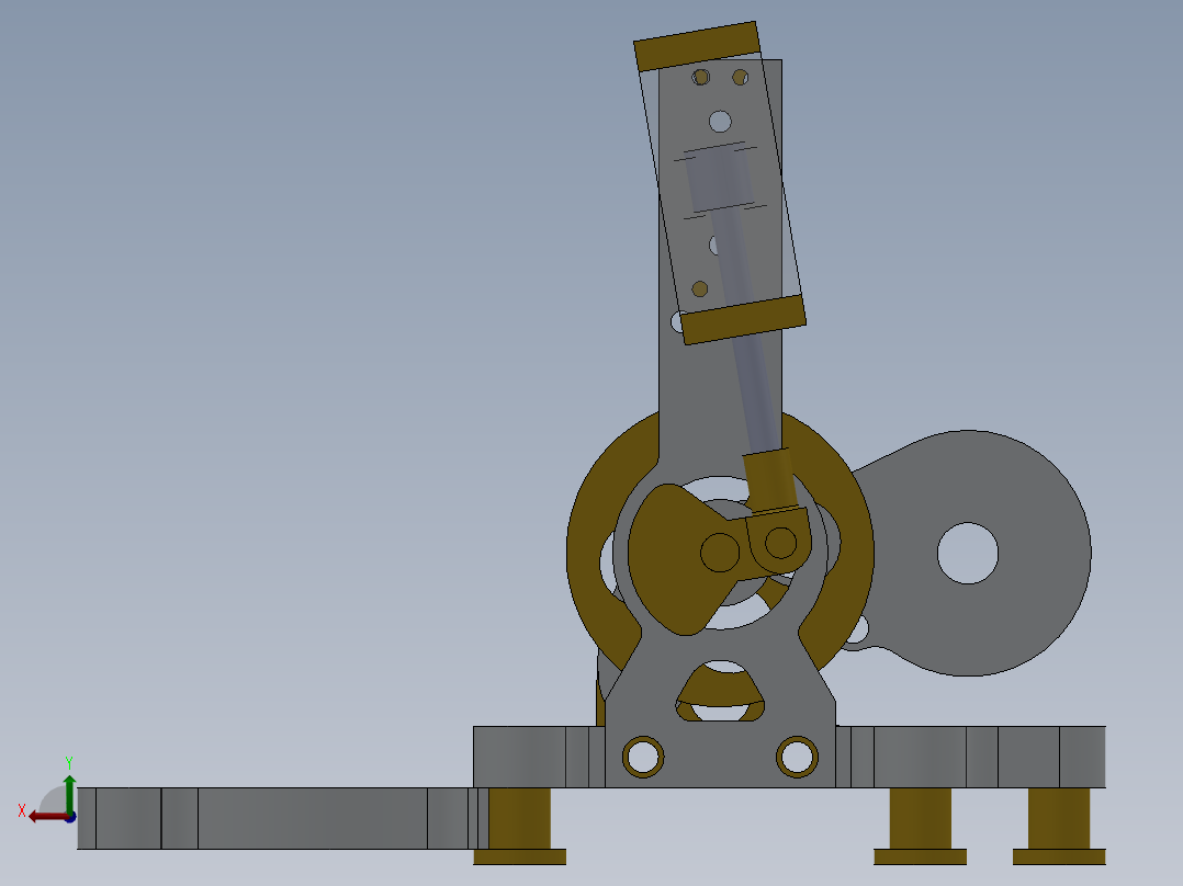 蒸汽机SW11模型3D模后视图