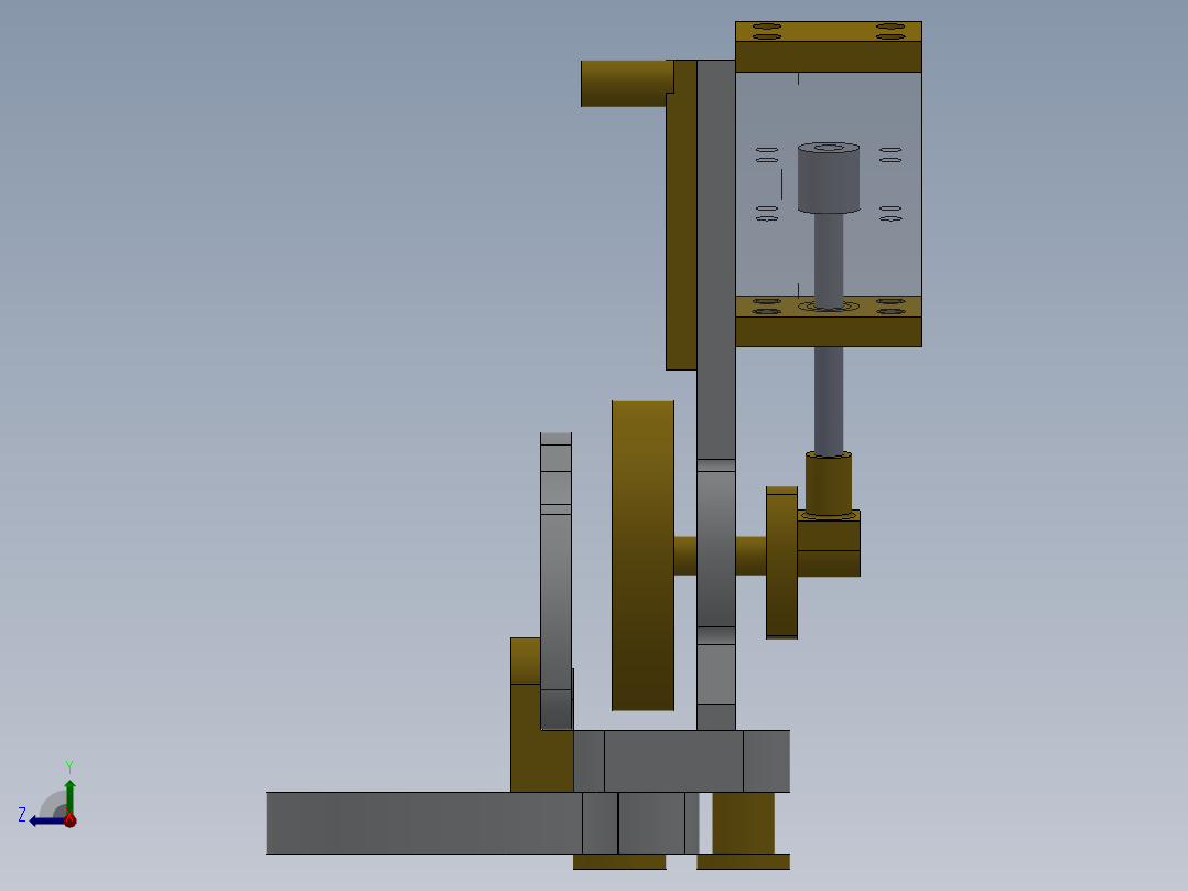 蒸汽机SW11模型3D模右视图