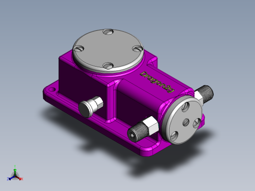 气体阀正等轴测缩略图