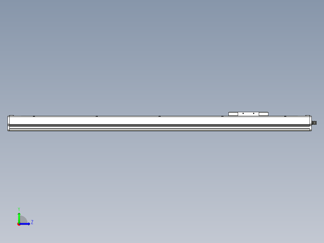 Toyo东佑达直线模组-ECH14-1000-M+煞車左视图